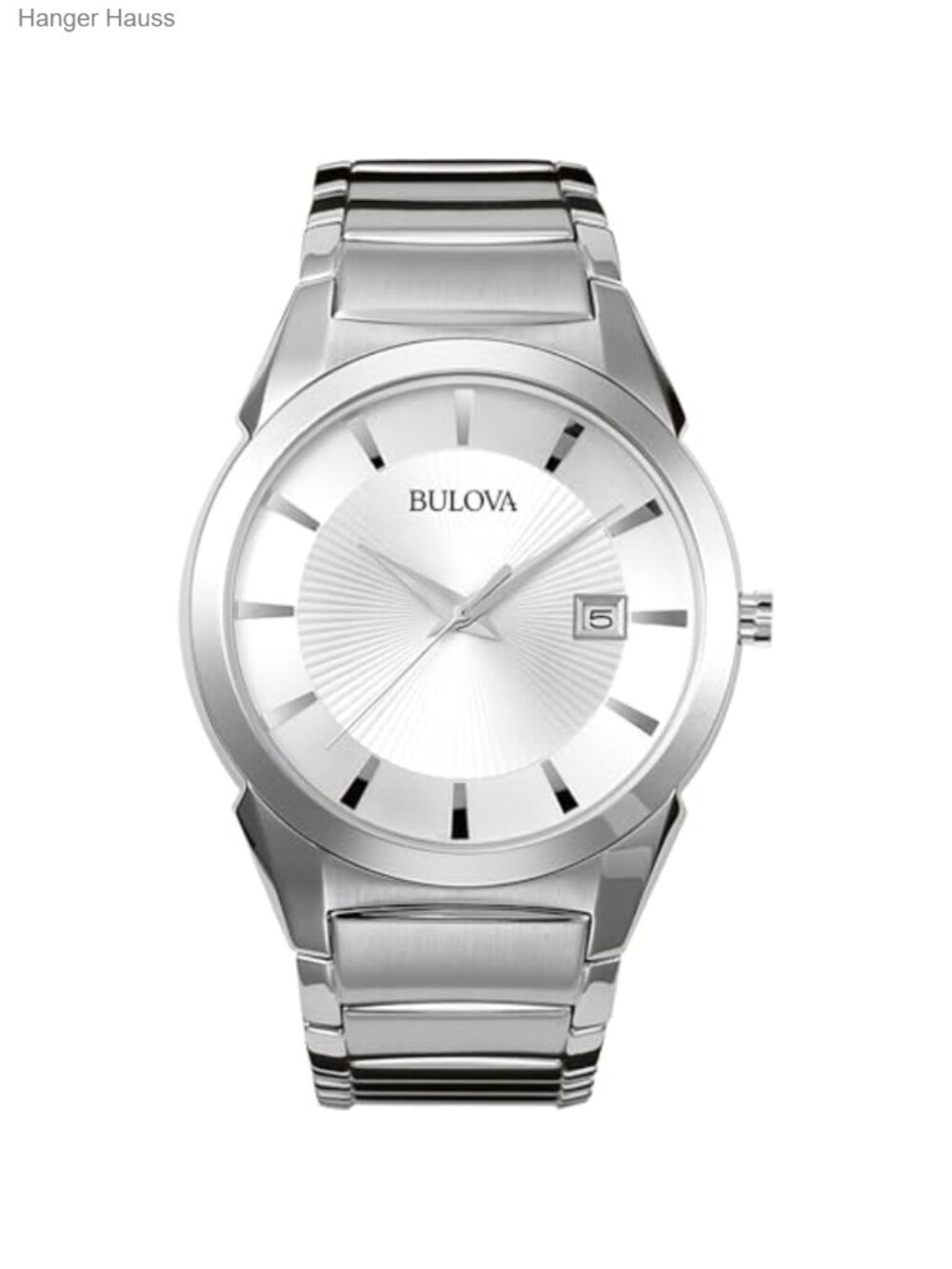Men's 3-Hand Calendar Quartz Watch Stainless Steel Fold-Over Clasp 30M Water